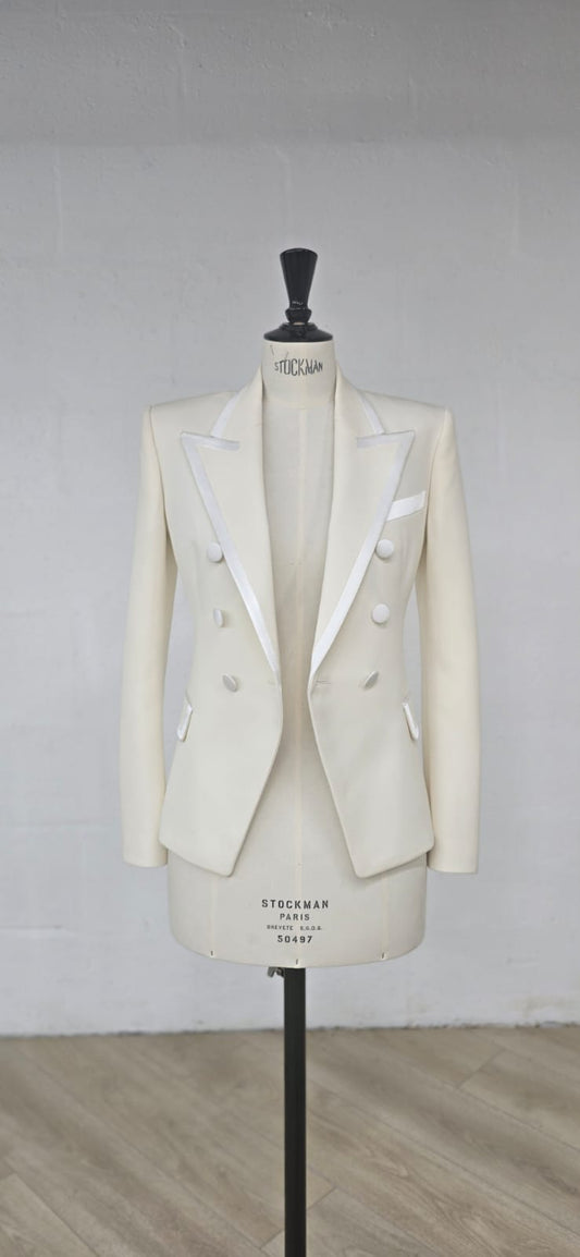 Veste  Tailleur Femme Crème